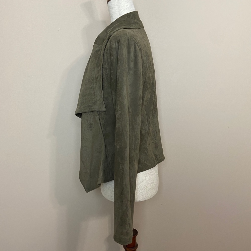 Romeo & Juliet Couture Faux Suede Drape Jacket - Picture 6 of 13